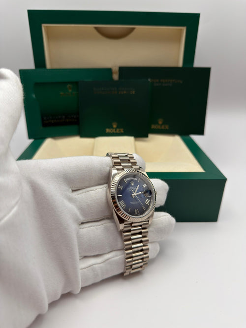 Rolex Day-Date 40 228239 Blue Ombré Dial | 2024 | Full Set