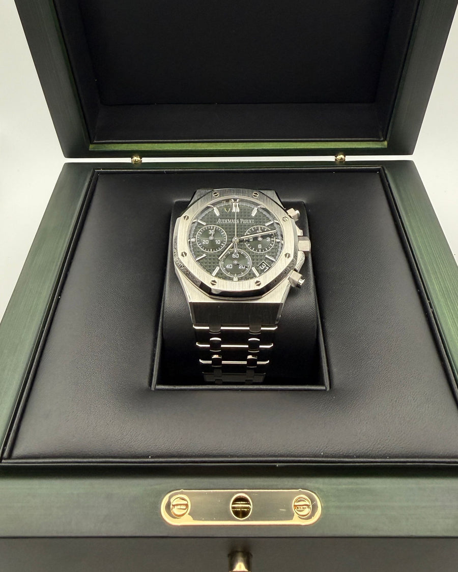 Audemars Piguet Royal Oak Chronograph 26240ST „50th Anniversary“ Green Dial | 2023 | Full Set