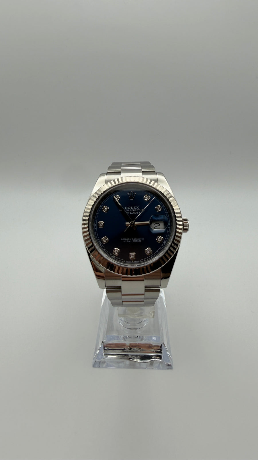 Rolex Datejust 41 126334 Blue Dial Diamanten | 2020 | Full Set