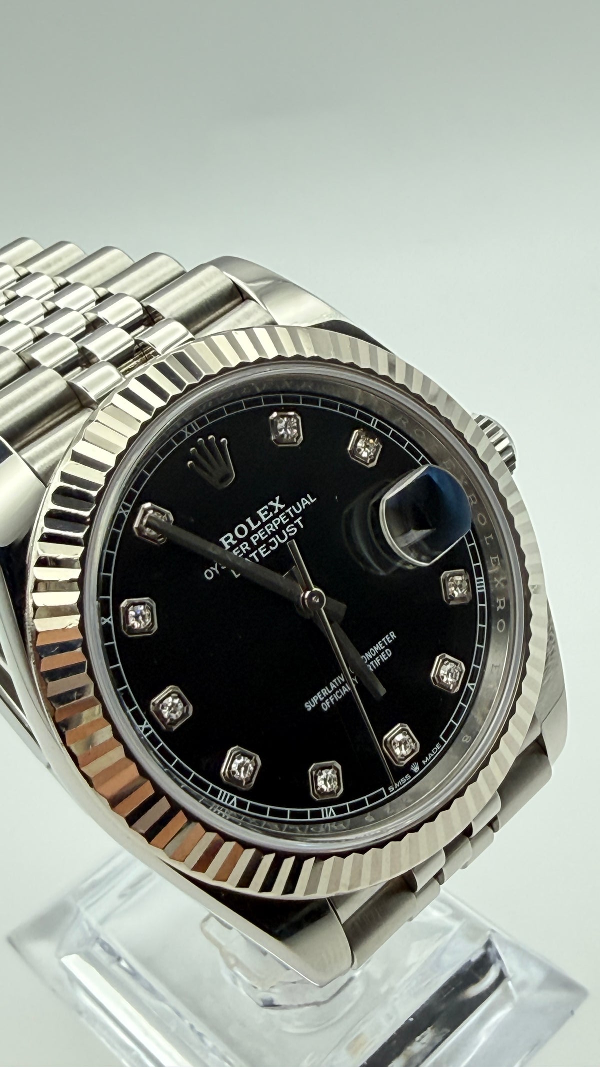 Rolex Datejust 41 126334 Black Dial Diamanten | 2020 | Full Set