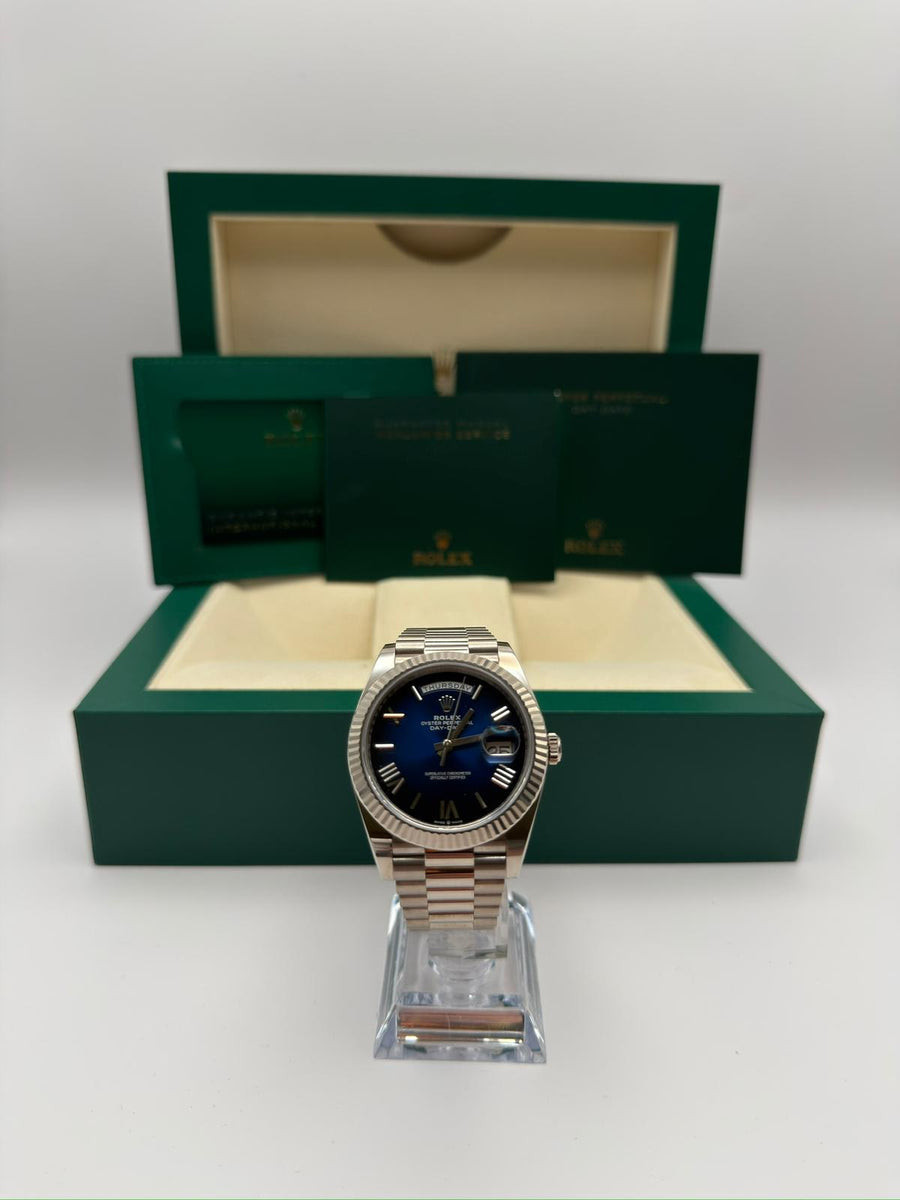 Rolex Day-Date 40 228239 Blue Ombré Dial | 2024 | Full Set