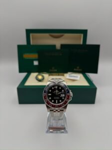 Rolex GMT Master 2 Pepsi
Baujahr: 11.01.2020
Referenz: 126710BLRO
Lieferumfang: Box + Papiere
Zustand: Gut
Preis: 21.590€